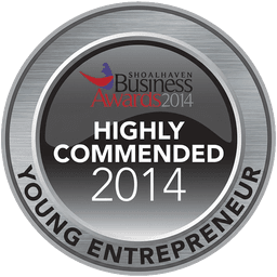 2014 Shoalhaven Business Awards - Highly Commended, Young Entrepreneur 2014 Shoalhaven Business Awards - Highly Commended, Young Entrepreneur